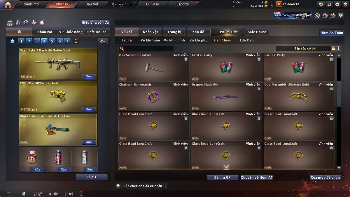 shop acc cf uy tin gia re